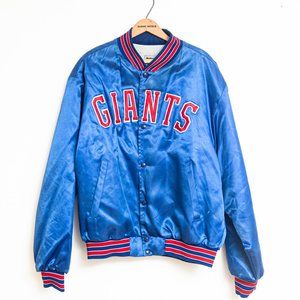 Vintage 1980's New York Giants Swingster Satin Jacket Mens XL